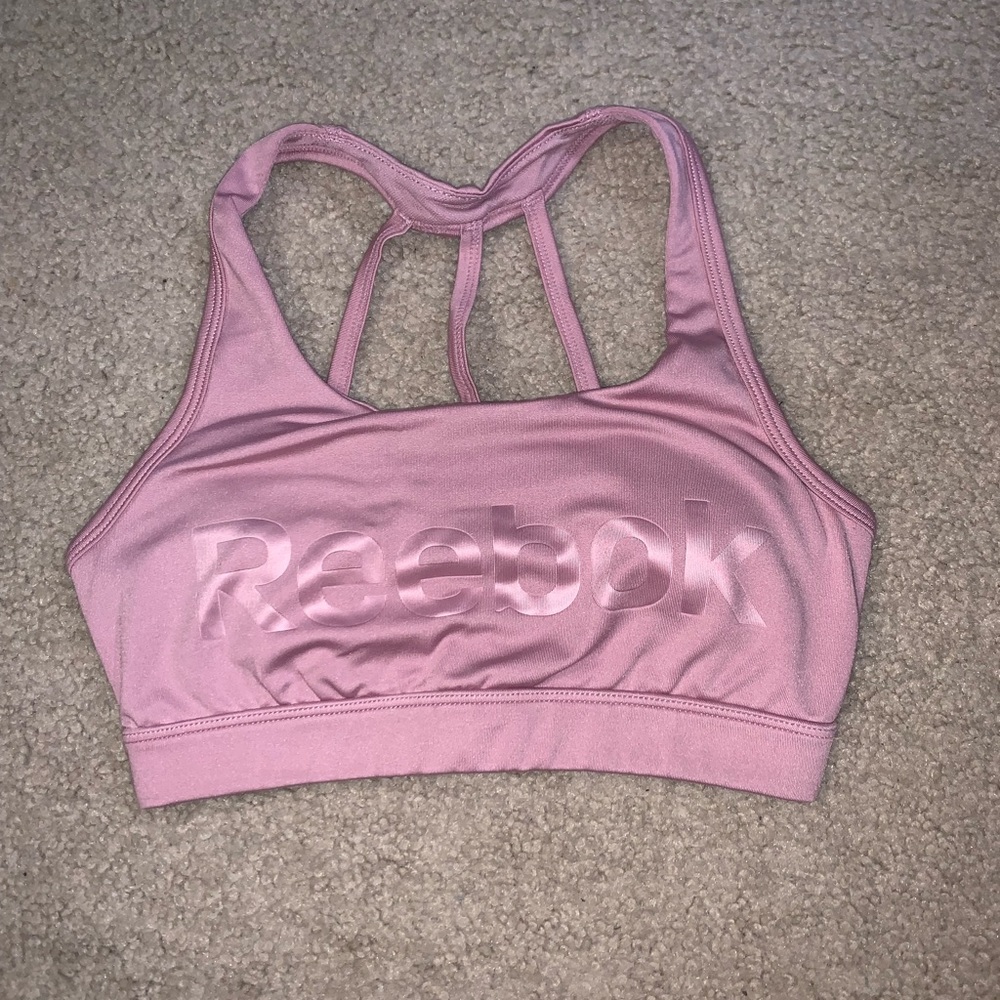 Pink Reebok sports bra - XS
